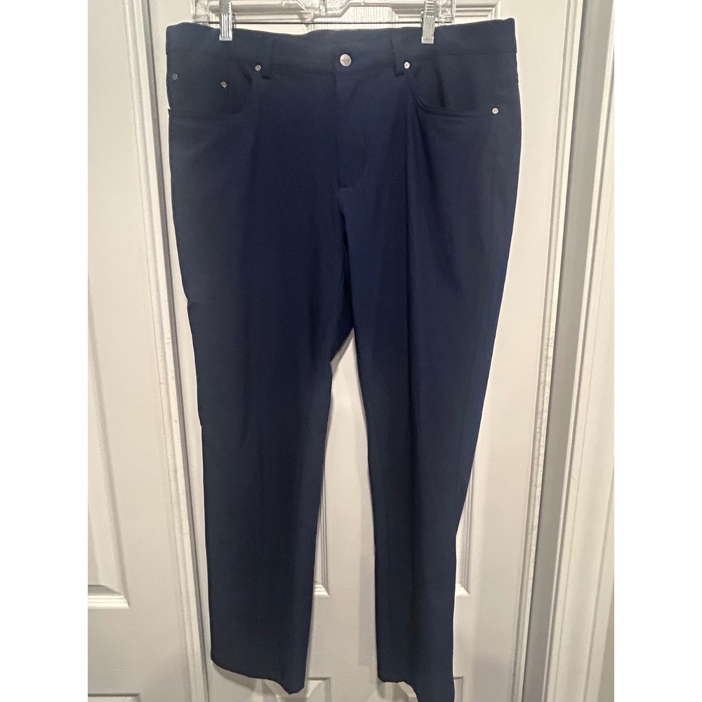 Mens Greg Norman ML75 Athletic Golf‎ Pants - Size 36x30 - Navy Blue